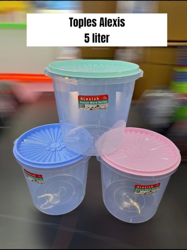 Toples kerupuk Alexish plastik (5 liter)