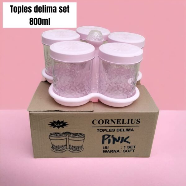 Toples Delima Cornelius set isi 5(akrilik/mika) (800 ml)