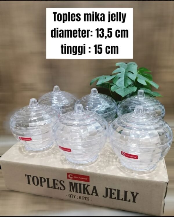 Toples permen/ jelly (akrilik/mika) (13,5 x 15 cm)