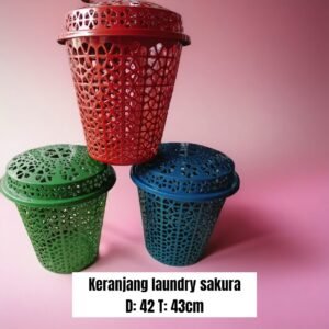 Keranjang baju / laundry  Sakura (42x43 cm)