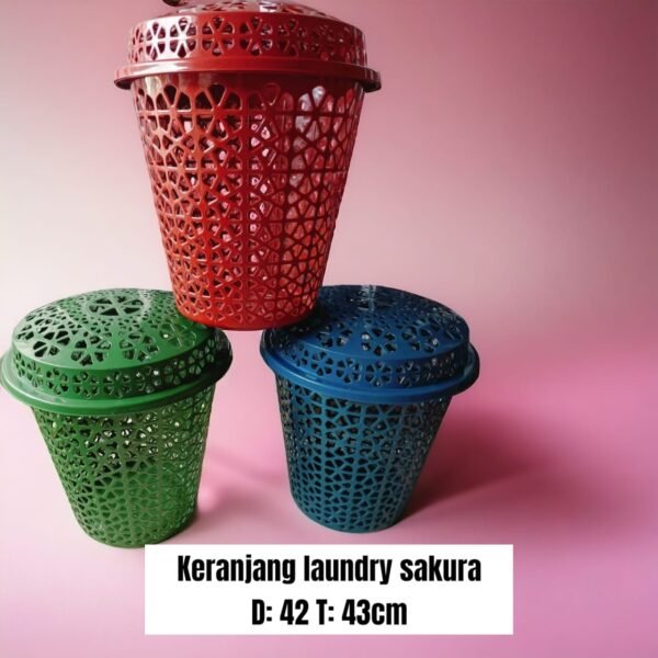 Keranjang baju / laundry  Sakura (42x43 cm)