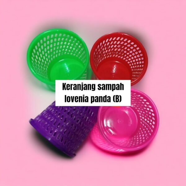 Keranjang /tempat sampah Lovenia Panda jumbo (30x32 cm)