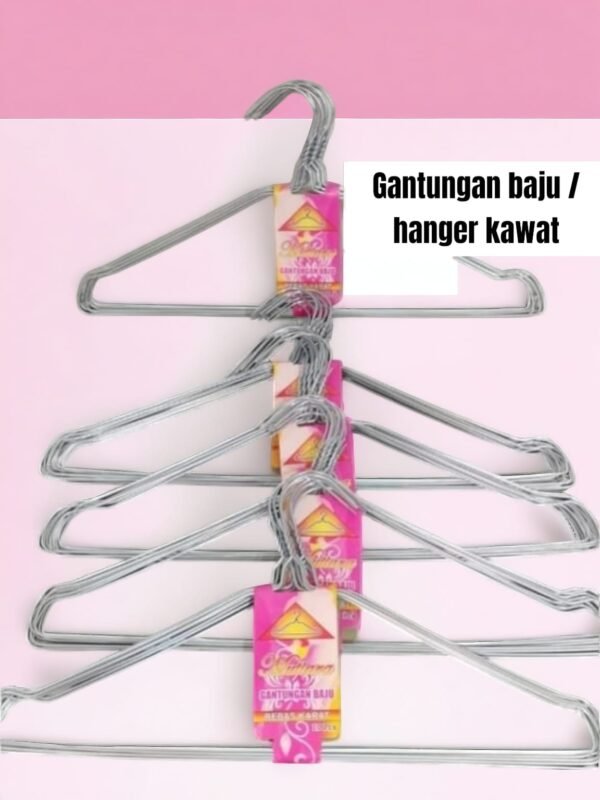Gantungan baju / Hanger kawat (10 pcs)