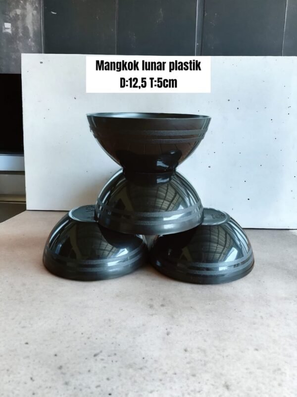 Mangkok lunar plastik (12x5 cm)