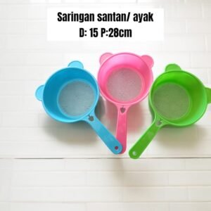 Saringan / ayak santan plastik (15x28 cm)