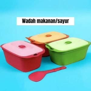 Tempat/wadah lauk, makanan, sayur Frezz segi(plastik tebal)