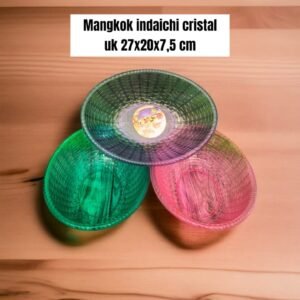 Mangkok Indaichi cristal (akrilik/mika) (27 cm)