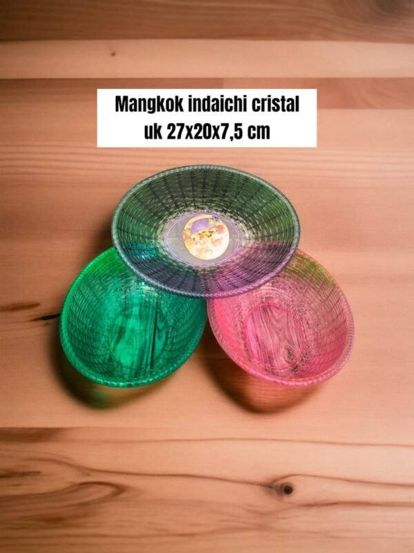 Mangkok Indaichi cristal (akrilik/mika) (27 cm)