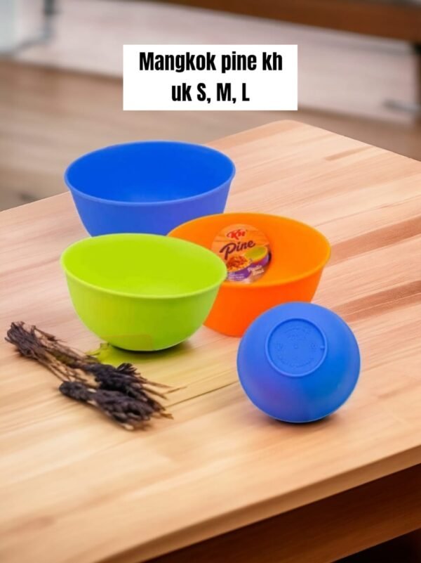 Mangkok Pine Kh plastik (S,M,L) (11-17 cm)