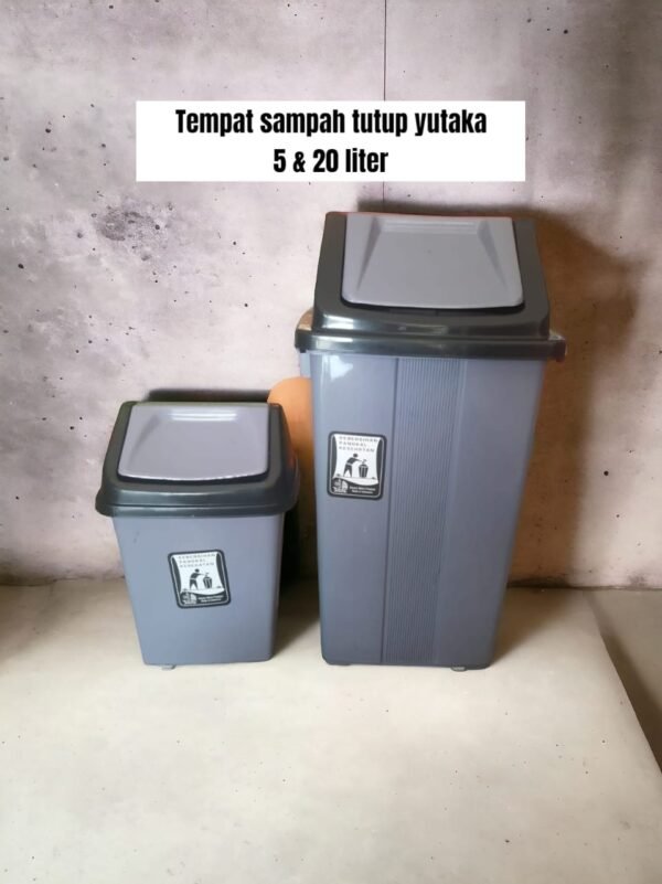 Tempat sampah tutup Yutaka (5 & 20 liter)