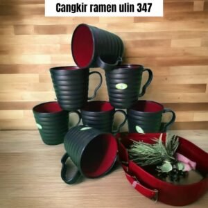 Gelas / cangkir ramen ulin (plastik)