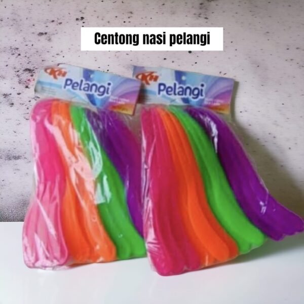Centong nasi pelangi