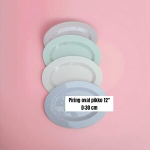 Piring oval Pikko 12" (30 cm, melamin)