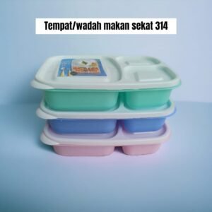 Tempat/Kotak bekal makanan Cornelius sekat 314 (22x15x5,5 cm)