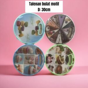 Talenan bulat motif (30 cm)