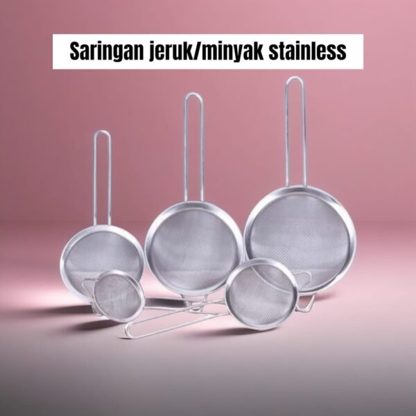 Saringan minyak/jeruk (Stainless steel) (8-26 cm)