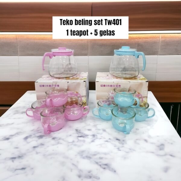 Teko kaca / beling set Tw 401