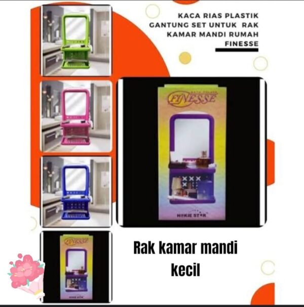 Rak / kaca / cermin kamar mandi Finesse (2 susun)