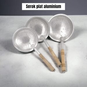 Saringan/serokan minyak plat alumunium (16-26 cm)
