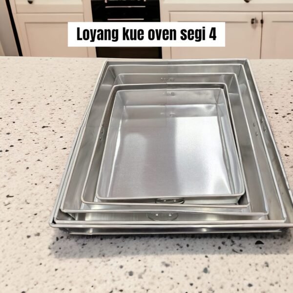 Loyang kue oven / nampan segi 4