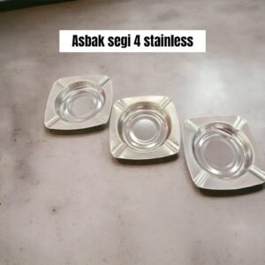 Asbak segi 4 tebal (stainless steel)