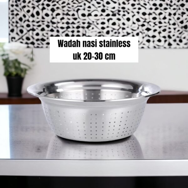 Tempat nasi (stainless steel)