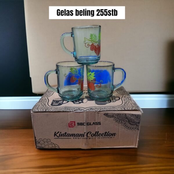 Gelas kopi kaca/beling 255stb
