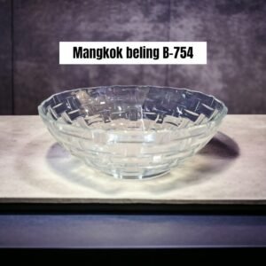 Mangkok kaca/beling B-754 (18x6 cm)