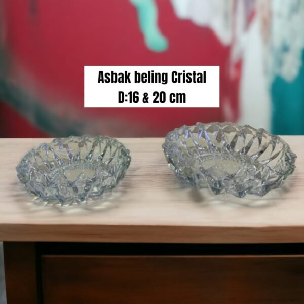 Asbak kaca/beling Cristal