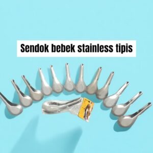 Sendok bebek tipis 1 pack (stainless steel)