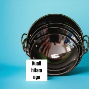 Kuali/wajan hitam anti lengket Ugo (31,34,37,40 cm)