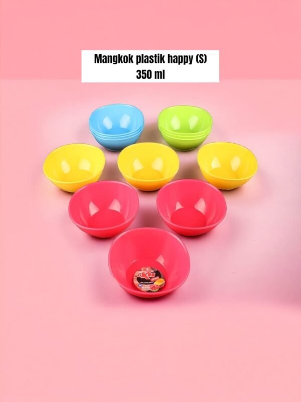 Mangkok plastik Happy KH (350 ml)