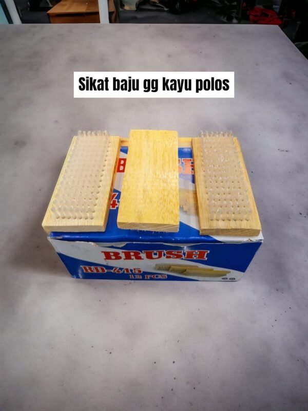 Sikat baju polos (Gagang kayu)