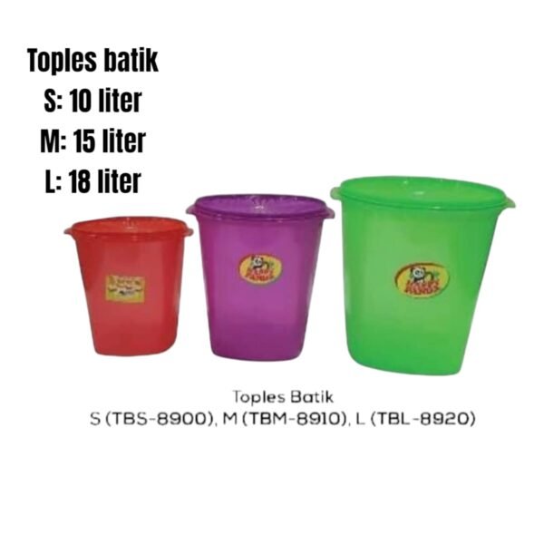 Toples Batik Warna (10, 15, 18 Liter)