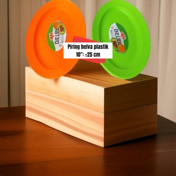 Piring plastik oval belva (25x18 cm)