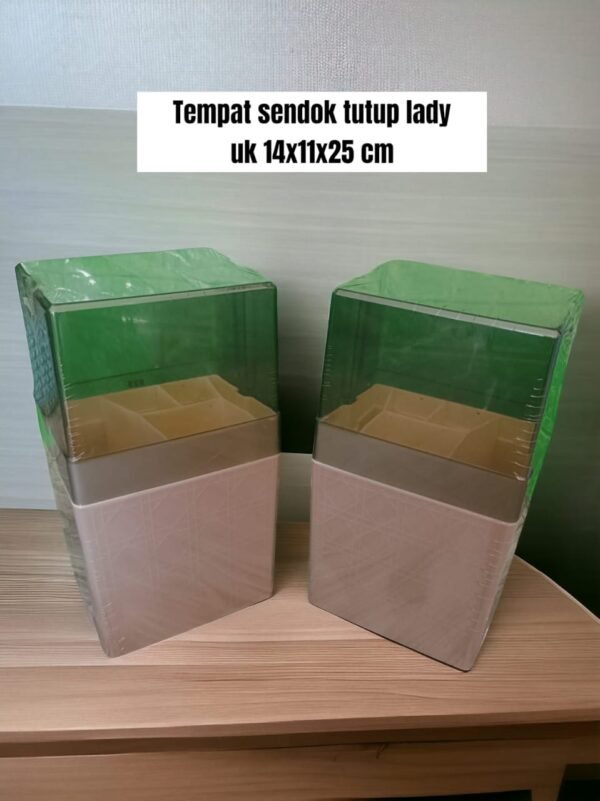 Tempat sendok tutup Lady