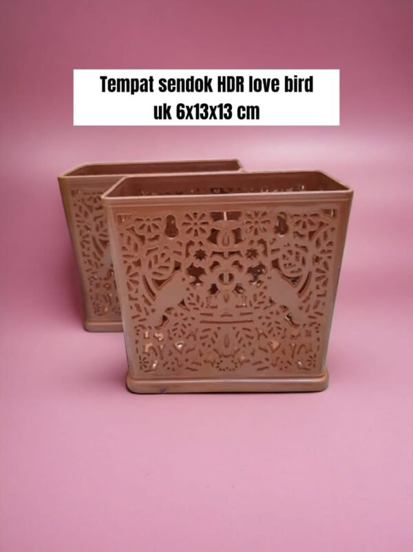 Tempat sendok HDR love bird