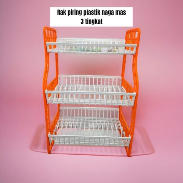 Rak piring plastik Naga mas