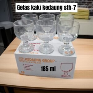 Gelas kaki kaca/beling Kedaung STH-17 (185 ml)