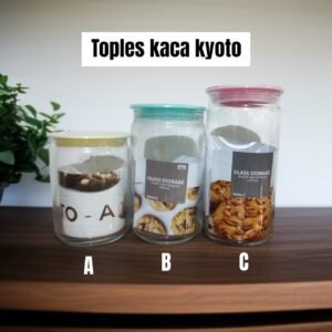 Toples kaca/beling Kyoto (All size: 760ml-1,2 liter)