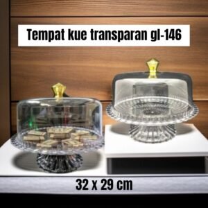 Tempat kue transparan Sunkist GL-146 (akrilik/mika) (30x27 cm)