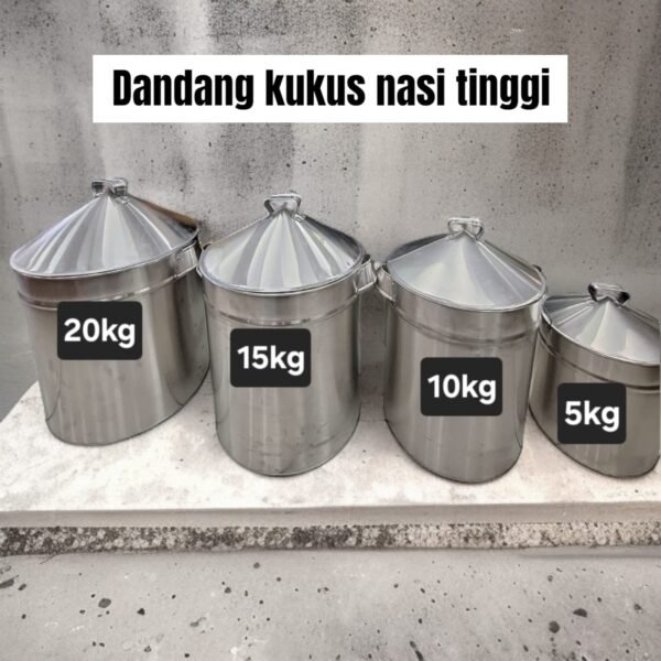 Dandang/ kukus nasi tinggi (Size 5-25 kg)