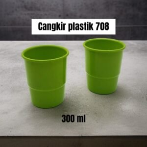 Gelas/ cangkir plastik 708 (300 ml)