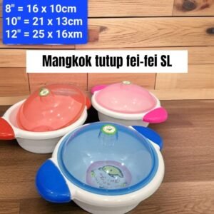 Mangkok plastik tutup Fei-fei SL (16-25 cm)