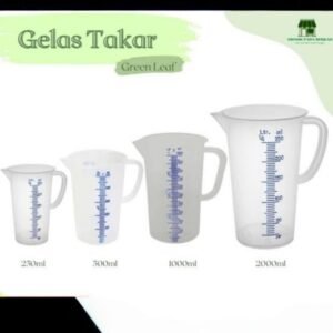 Gelas takar/ ukur Green Leaf