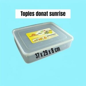 Toples/ kotak donat segi 4 Sunrise (7 liter)