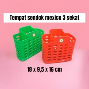 Tempat sendok Mexico (3 sekat)