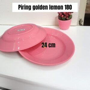 Piring makan plastik Golden Lemon 180m(24 cm)