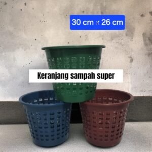 Keranjang/ tempat sampah Super (30x26 cm)
