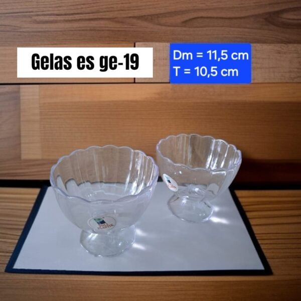 Gelas es/sop buah Polin GE-19 (akrilik/mika)